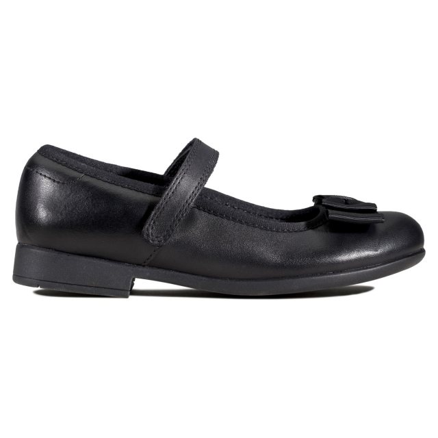 Clarks Scala Tap Kid Black Leather 26142849 - Girls School Shoes ...