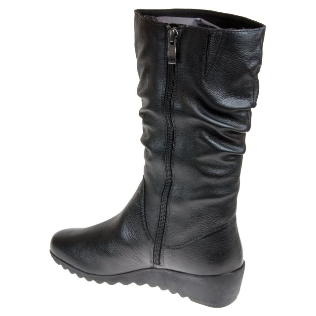 Caprice Bettina 07 Black Nappa 25407-23 022 - Calf Boots - Humphries Shoes