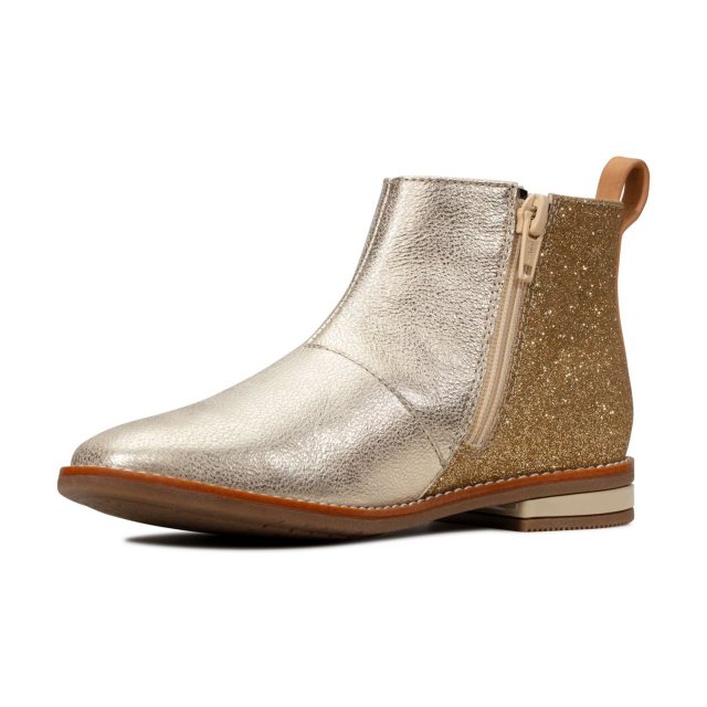 Clarks boots sale kids gold