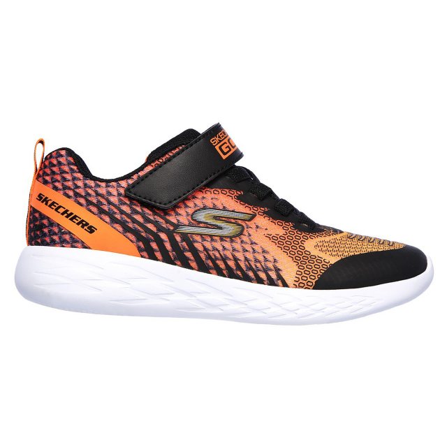 Skechers GOrun 600 - Baxtux Black / Orange 97858L BKOR - Boys