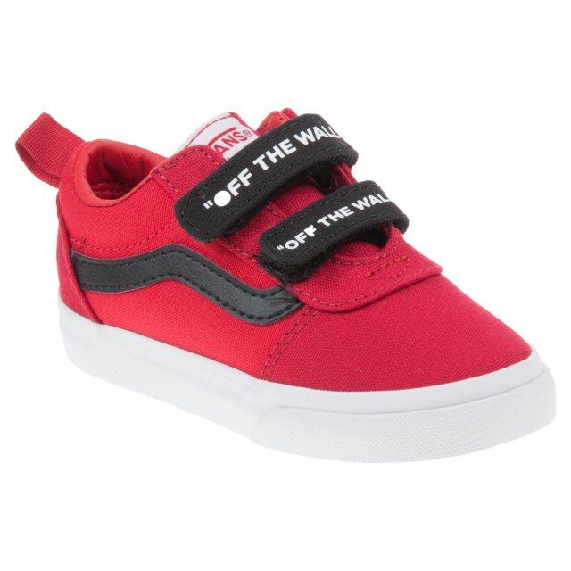 velcro vans red