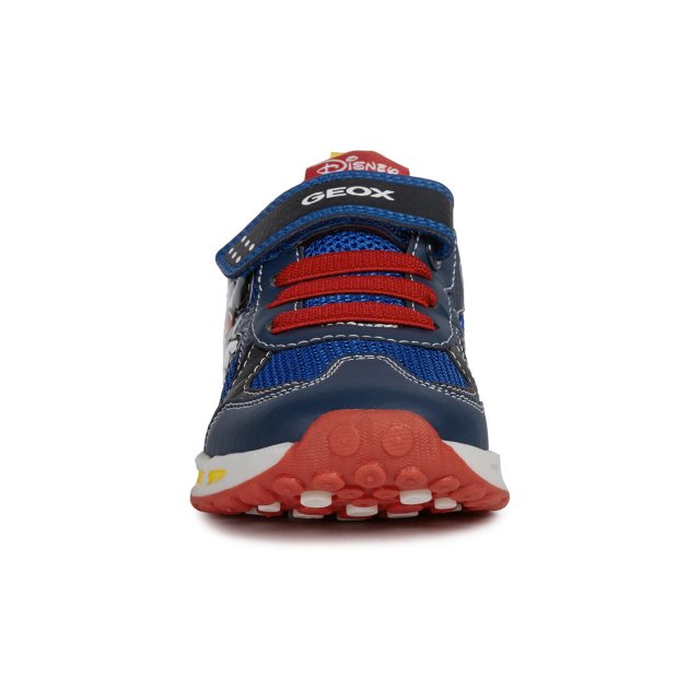 Geox JR Shuttle Navy Red J0294A 01454 C0735 Boys Trainers Humphries Shoes