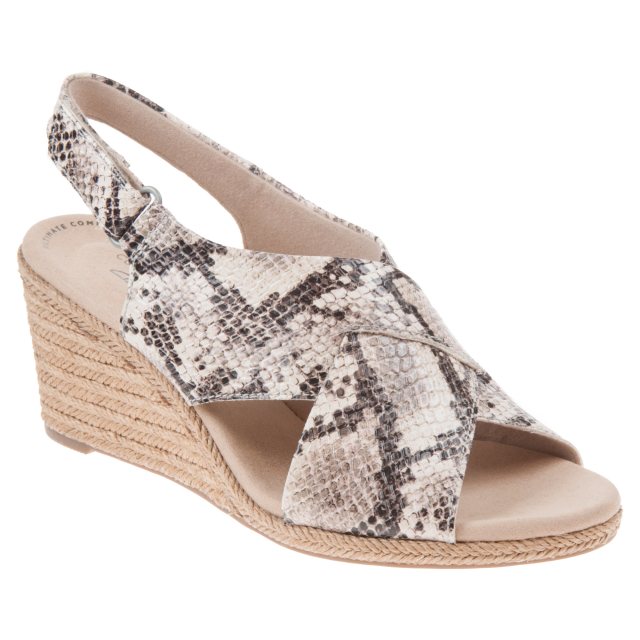 Clarks Lafley Alaine Taupe 26148134 - Full Sandals - Humphries Shoes